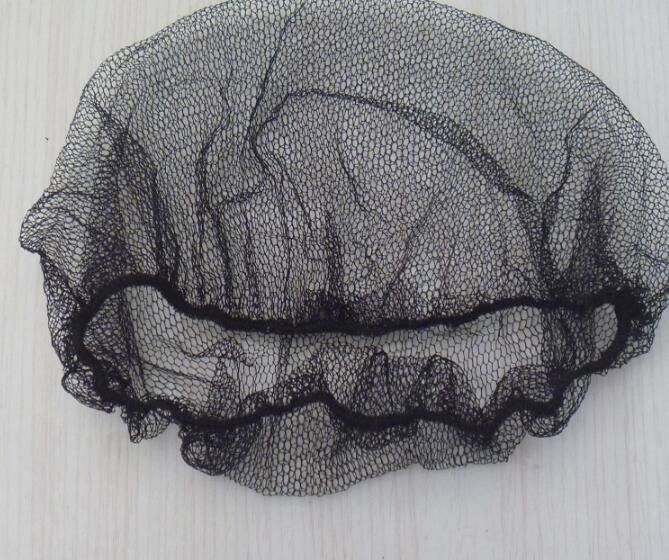 メッシュ生地21"を使い捨て可能なナイロン クリーンルームの網の帽子
